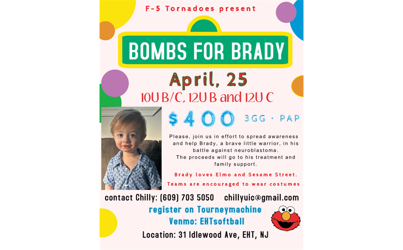 2026 Bombs For Brady Tournament