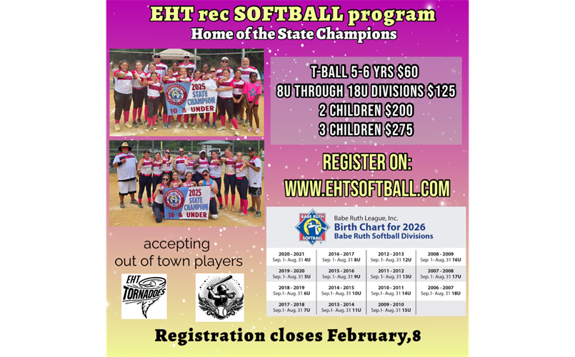 2026 Spring Rec Signups