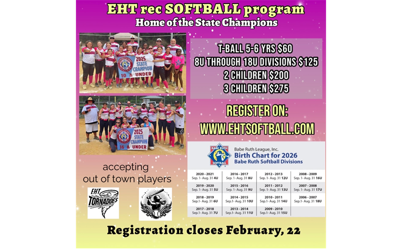 2026 Spring Rec Signups